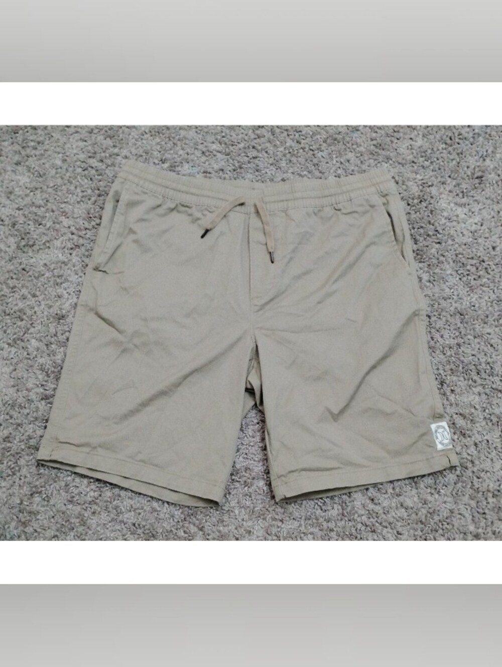Hurley Men’s Tan Pull-On Stretch Walk Shorts